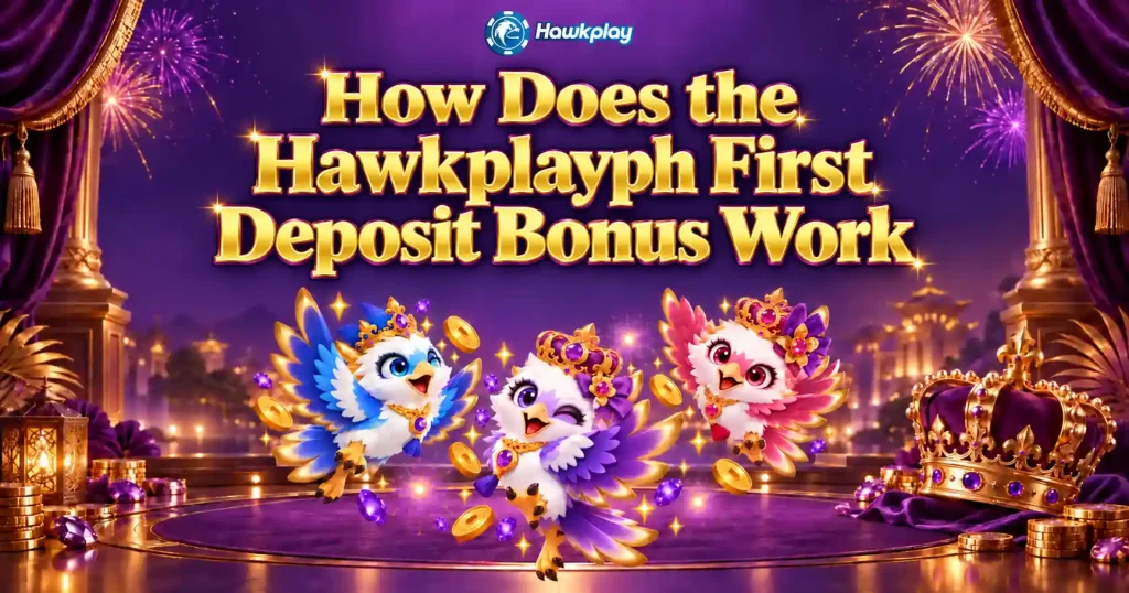 image of how does the hawkplayph first deposit bonus work